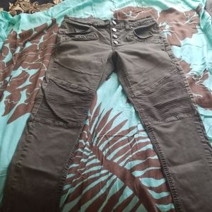 BDG Olive green utility stretchy pants